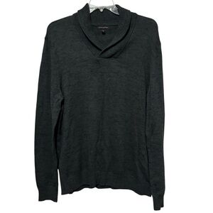 Banana Republic Shawl Collar Sweater Men’s XL Pullover Wool Blend Office Preppy